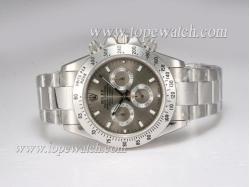 Rolex Daytona Chronograph Asia Valjoux 7750 Movement with Gray Dial