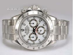 Rolex Daytona Chronograph Asia Valjoux 7750 Movement with White Dial