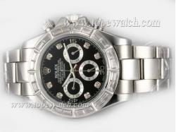 Rolex Daytona Chronograph Automatic Diamond Marking and Bezel with Black Dial