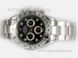 Rolex Daytona Chronograph Automatic Diamond Marking with Black Dial