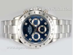 Rolex Daytona Chronograph Automatic Diamond Markings with Blue Dial