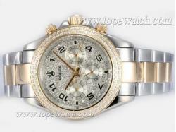 Rolex Daytona Chronograph Automatic Two Tone with Diamond Bezel and Dial