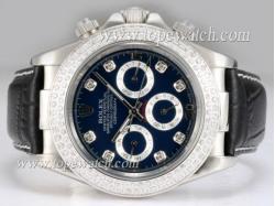 Rolex Daytona Chronograph Automatic with Diamond Bezel-Blue Dial