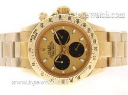 Rolex Daytona Cosmograph Chronograph Automatic Full Gold with Golden Dial