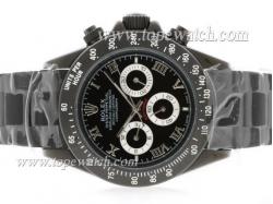 Rolex Daytona Pro Hunter Chronograph Automatic Full PVD with Black Dial-Roman Marking