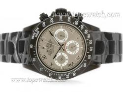 Rolex Daytona Pro Hunter Chronograph Automatic Full PVD with Gray Dial-Roman Marking