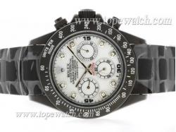 Rolex Daytona Pro Hunter Chronograph Automatic Full PVD with MOP Dial-Diamond Marking