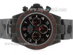 Rolex Daytona Pro Hunter Working Chronograph Full PVD with Black Dial-Number Marking