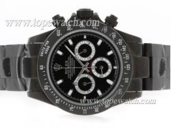 Rolex Daytona Pro Hunter Working Chronograph Full PVD with Black Dial-Stick Marking