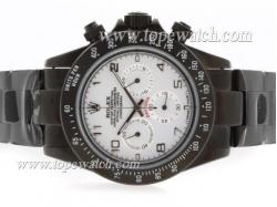 Rolex Daytona Pro Hunter Working Chronograph Full PVD with White Dial-Number Marking