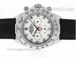 Rolex Daytona Working Chronograph Diamond Marking with White Dial