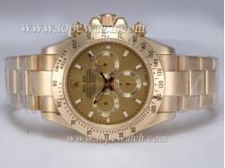 Rolex Daytona Working Chronograph -Full Gold with Golden Dial