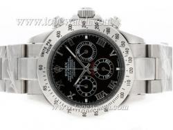 Rolex Daytona Working Chronograph Roman Marking with Black Dial