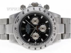 Rolex Daytona Working Chronograph Stick Marking with Black Dial S/S