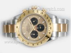 Rolex Daytona Working Chronograph Two Tone with Golden Dial