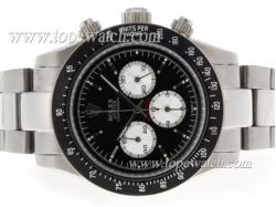 Rolex Daytona Working Chronograph with Black Dial and Bezel-Stick Markers