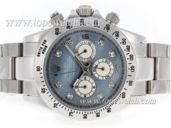 Rolex Daytona Working Chronograph with Blue MOP Dial-Diamond Markers