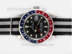 Rolex GMT-Master GMT Working Automatic with Black Dial-Nylon Strap Vintage Edition