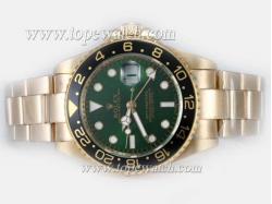 Rolex GMT-Master II Automatic Full Gold with Green Dial and Black Bezel