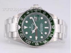 Rolex GMT-Master II Automatic GMT Working with Green Bezel and Dial