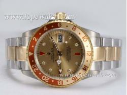 Rolex GMT-Master II Automatic Two Tone with Golden Dial