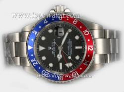 Rolex GMT-Master II Automatic With Red / Blue Bezel-Updated Version Bi-directional Bezel