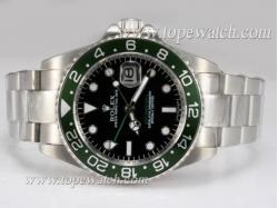 Rolex GMT-Master II Automatic Working GMT Green Bezel with Black Dial