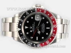 Rolex GMT-Master II Swiss ETA 2836 Movement Black / Red-Updated Version Bi-directional Bezel