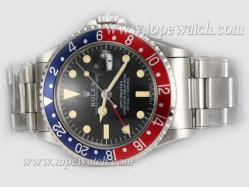 Rolex GMT-Master Ref 1675 Vintage Edition Red/Blue Bezel- Same Chassis As Swiss ETA Version