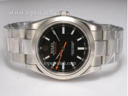 Rolex Milgauss Swiss ETA 2836 Movement with Black Dial