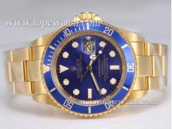 Rolex Submariner Automatic Full Gold with Blue Dial and Bezel