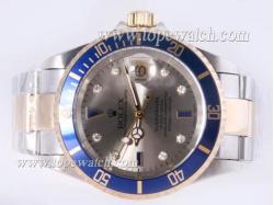 Rolex Submariner Swiss ETA 2836 Movement Two Tone with Gray Dial