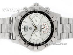 Tag Heuer Aquaracer 300 Meters Chronograph Automatic with Silver Dial S/S