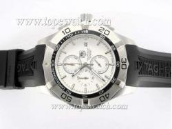 Tag Heuer Aquaracer 300 Meters Working Chronograph Same Chassis As 7750 Version－White