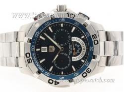 Tag Heuer Aquaracer 300 Meters Working Chronograph with Blue Dial S/S-Sapphire Glass