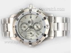 Tag Heuer Aquaracer 300 Meters Working Chronograph with Silver Dial