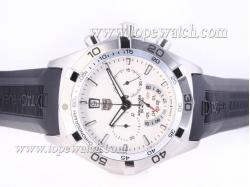 Tag Heuer Aquaracer 300 Meters Working Chronograph with White Dial