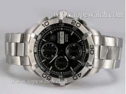 Tag Heuer Aquaracer Chrono Day-Date with Black Dial Same Chassis As 7750-High Quality