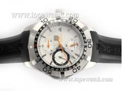 Tag Heuer Aquaracer Chronograph Automatic with White Dial Same Chassis As 7750 New Version-High Quality