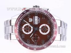 Tag Heuer Carrera Calibre 16 Chrono Asia Valjoux 7750 Movement with Brown Dial-2008 New Version