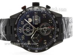 Tag Heuer Carrera Calibre 16 Chronograph Automatic Full PVD with Black Dial-Same Chassis As ETA Version-High Quality