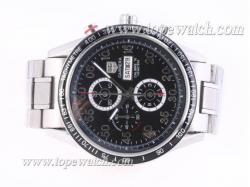 Tag Heuer Carrera Calibre 16 Working Chronograph with Black Dial-2008 New Version