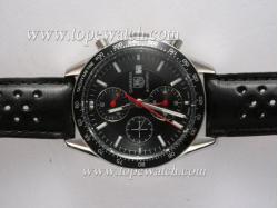 Tag Heuer Carrera Chronograph Automatic Black Dial and Bezel Same Chassis As 7750-High Quality