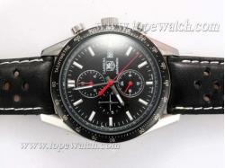 Tag Heuer Carrera Chronograph Automatic Black Dial with Black Bezel