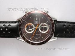 Tag Heuer Carrera Chronograph Automatic Brown Dial and Bezel Same Chassis As 7750-High Quality