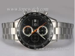 Tag Heuer Carrera Chronograph Automatic with Black Dial Same Chassis As 7750-High Quality