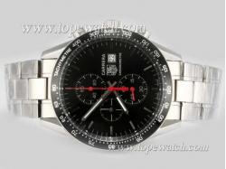 Tag Heuer Carrera Working Chrono with Red Needle -Same  Structure As 7750-High Quality