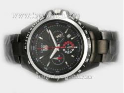 Tag Heuer Carrera Working Chronograph Full PVD with Black Dial-New Version