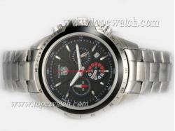 Tag Heuer Carrera Working Chronograph with Black Dial-New Version