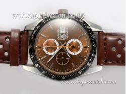 Tag Heuer Carrera Working Chronograph with Brown Dial